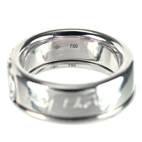 【中古】OMEGA K18WG マイチョイス ダイヤモンド セットリング 15.2g ＃10.5