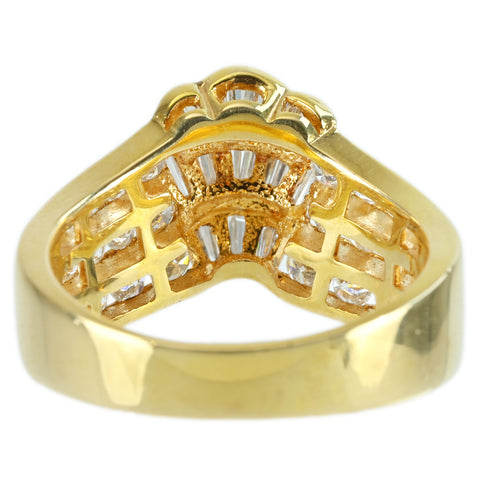 【中古】K18YG DIAMOND RING ダイヤモンドリング  D1.20ct 6.0g #11.5