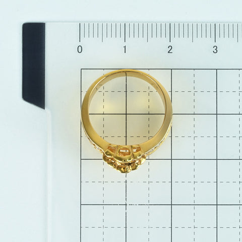 【中古】K18YG DIAMOND RING ダイヤモンドリング  D1.20ct 6.0g #11.5