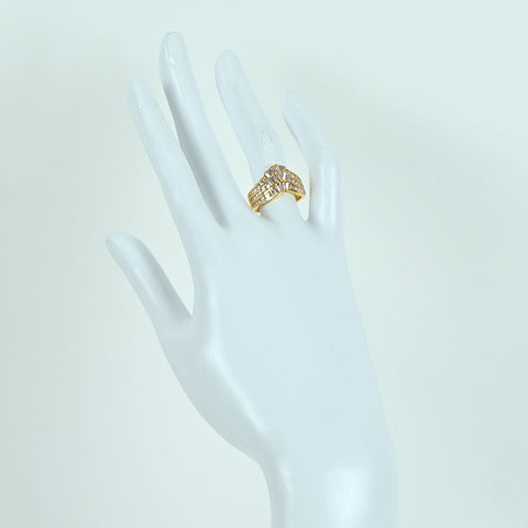 【中古】K18YG DIAMOND RING ダイヤモンドリング  D1.20ct 6.0g #11.5
