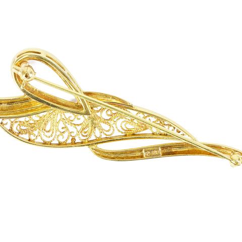 [Pre-owned] TASAKI K18YG MABE PEARL BROACH 10.7g ONE PRICE 