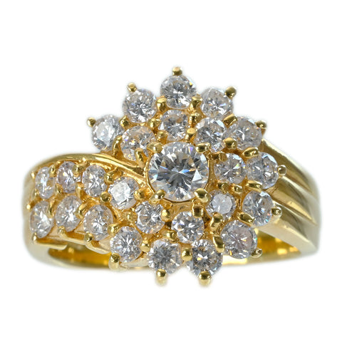 【中古】K18YG DIAMOND RING ダイヤモンドリング D1.51ct 6.1g #11