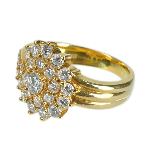 [Used] K18YG DIAMOND RING Diamond Ring D1.51ct 6.1g #11 