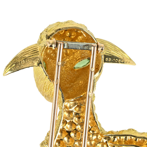 【中古】Van Cleef＆Arpels ヴァンクリーフ＆アーペル K18YG TOURMALINE BROACH トルマリンブローチ15.9g ONE PRICE