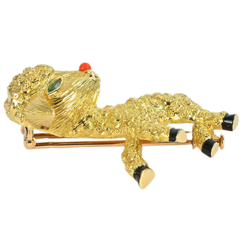 【中古】Van Cleef＆Arpels ヴァンクリーフ＆アーペル K18YG TOURMALINE BROACH トルマリンブローチ15.9g ONE PRICE