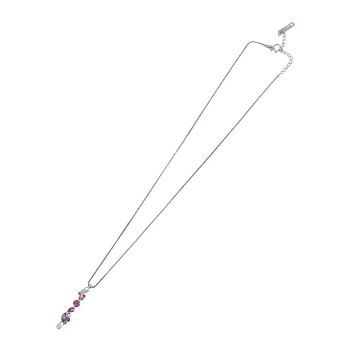 [Pre-owned] NINA RICCI K18WG MULTI Multi-Stone Pendant Necklace 6.7g One Price 