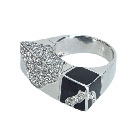 [Pre-owned] La NOUVELLE BAGUE K18WG DIAMOND Ring 15g #11.5 ONE PRICE 