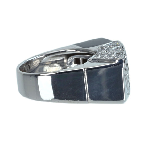 [Pre-owned] La NOUVELLE BAGUE K18WG DIAMOND Ring 15g #11.5 ONE PRICE 