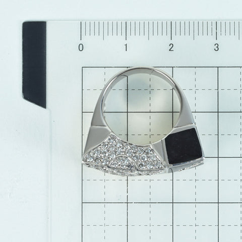 [Pre-owned] La NOUVELLE BAGUE K18WG DIAMOND Ring 15g #11.5 ONE PRICE 