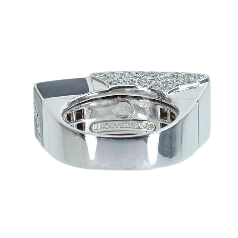 [Pre-owned] La NOUVELLE BAGUE K18WG DIAMOND Ring 15g #11.5 ONE PRICE 