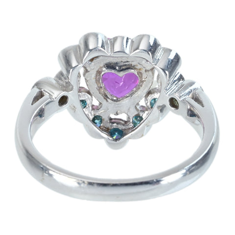 【中古】K18WG PINK SAPPHIRE ピンクサファイアリング PS2.07ct D0.45ct 鑑別書 5.6g #12.5