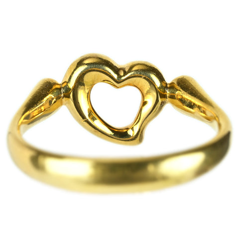 【中古】TIFFANY＆Co ティファニー K18YGダイヤモンド オープンハート リング 4.1g #11