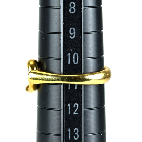 【中古】TIFFANY＆Co ティファニー K18YGダイヤモンド オープンハート リング 4.1g #11