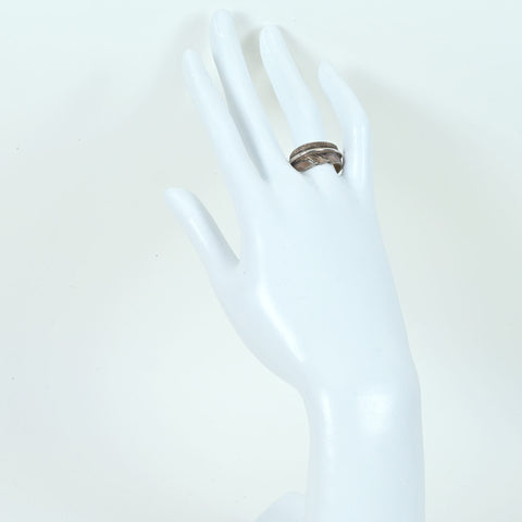 【中古】Dear Blossom ディアブロッサム SV/K18フェザーデザインリング 5.1g ONE PRICE #15.5