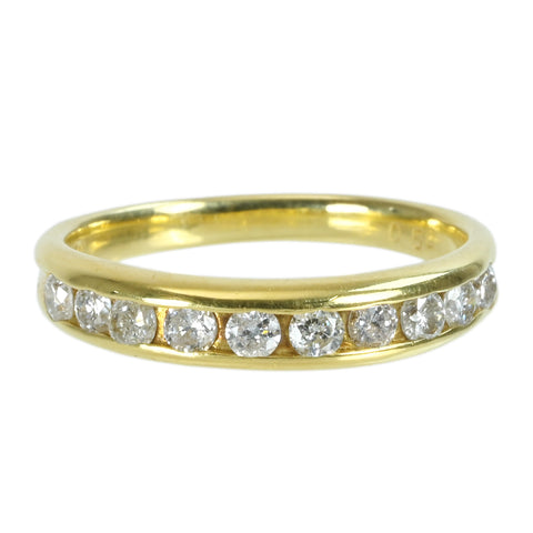 【中古】K18YG DIAMOND ダイヤモンドリング D0.50ct 3.1g #11