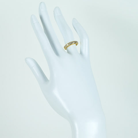 【中古】K18YG DIAMOND ダイヤモンドリング D0.50ct 3.1g #11