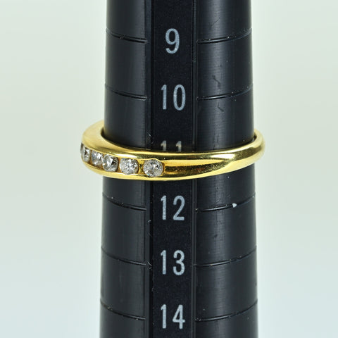 【中古】K18YG DIAMOND ダイヤモンドリング D0.50ct 3.1g #11