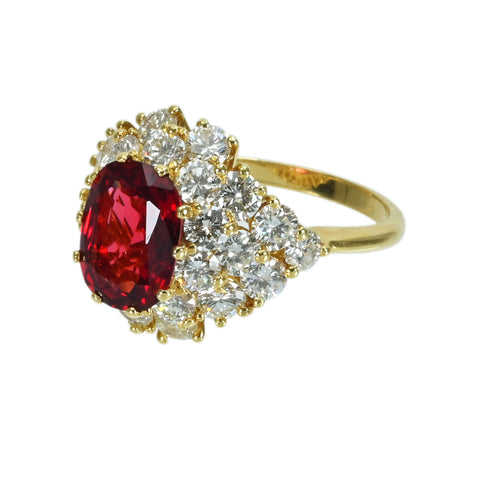 Pre-owned T&amp;Co. Tiffany &amp; Co. 18K Yellow Gold Spine Ring, 3.02ct, GIA Certified, 5.5g, #11.5, One Price 