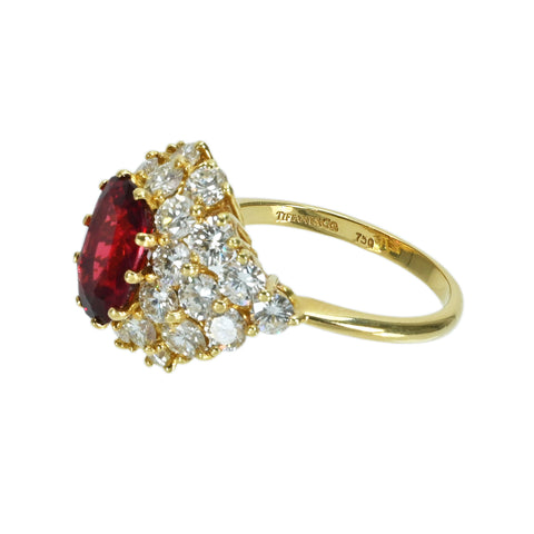 Pre-owned T&amp;Co. Tiffany &amp; Co. 18K Yellow Gold Spine Ring, 3.02ct, GIA Certified, 5.5g, #11.5, One Price 