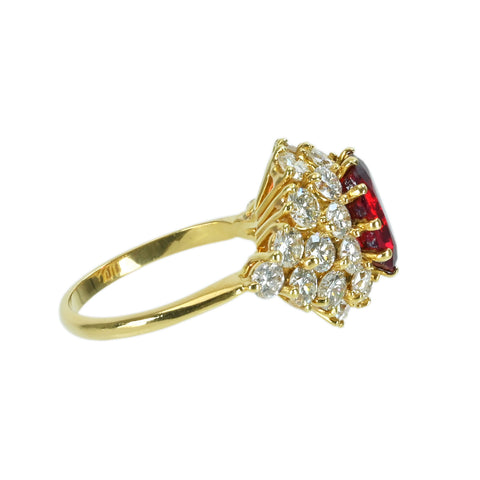 Pre-owned T&amp;Co. Tiffany &amp; Co. 18K Yellow Gold Spine Ring, 3.02ct, GIA Certified, 5.5g, #11.5, One Price 