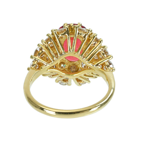 Pre-owned T&amp;Co. Tiffany &amp; Co. 18K Yellow Gold Spine Ring, 3.02ct, GIA Certified, 5.5g, #11.5, One Price 