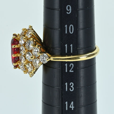 Pre-owned T&amp;Co. Tiffany &amp; Co. 18K Yellow Gold Spine Ring, 3.02ct, GIA Certified, 5.5g, #11.5, One Price 