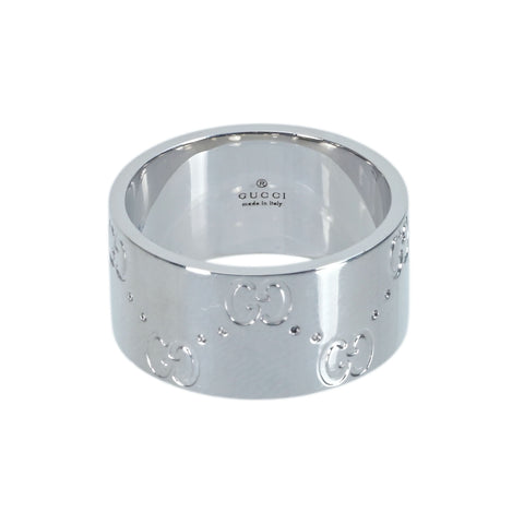 【中古】GUCCI グッチ K18WGアイコンリング 8.7g ＃11 ONE PRICE