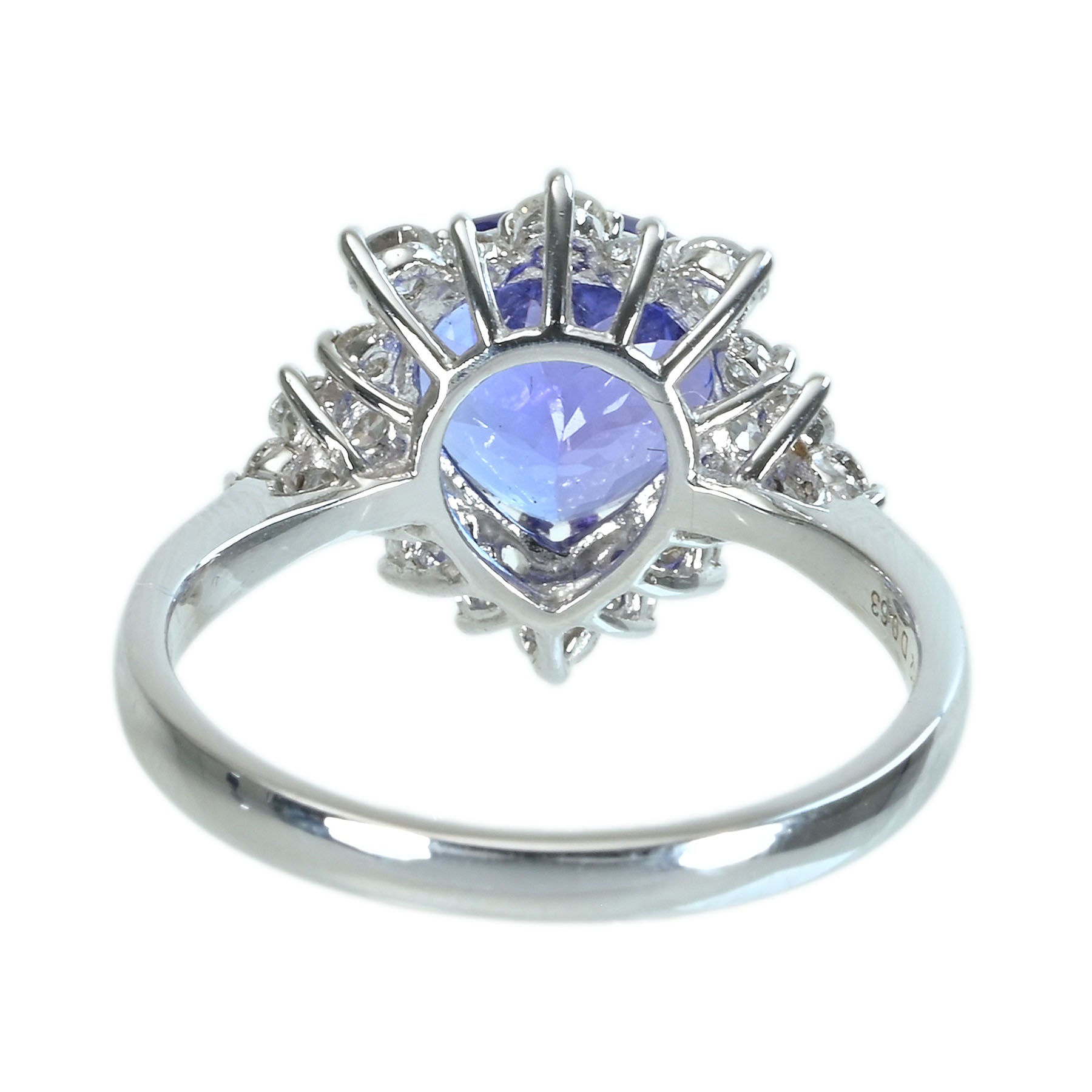 中古】K18WG TANZANITE タンザナイトリング T2.52ct D0.63ct 3.6g #13