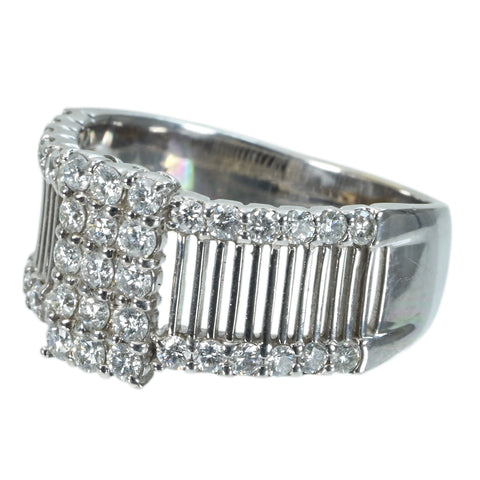 【中古】K18WG DIAMOND ダイヤモンドリング D1.00ct 7.3g #16