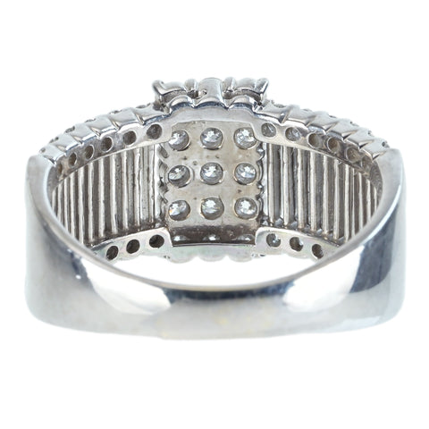 【中古】K18WG DIAMOND ダイヤモンドリング D1.00ct 7.3g #16