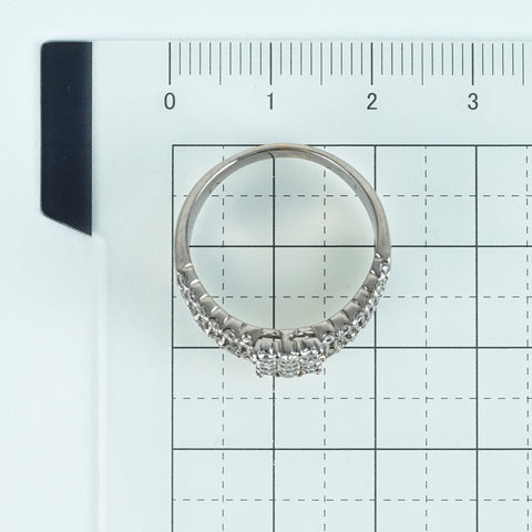 【中古】K18WG DIAMOND ダイヤモンドリング D1.00ct 7.3g #16