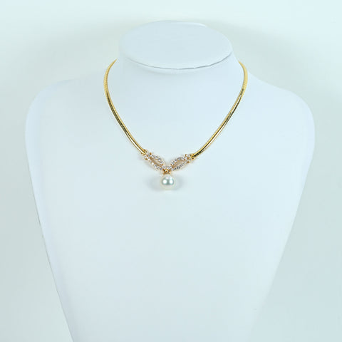 Pre-owned K18 Phoenix Pearl Pendant Necklace, White South Sea Pearl, 11.4mm, 2.08ct, 24.2g, Pearl Science Institute (Shinkaken) sorting 
