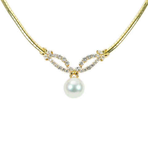 Pre-owned K18 Phoenix Pearl Pendant Necklace, White South Sea Pearl, 11.4mm, 2.08ct, 24.2g, Pearl Science Institute (Shinkaken) sorting 