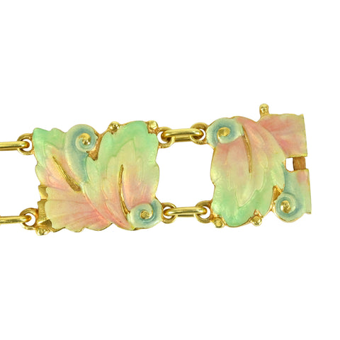 [Pre-owned] MASRIERA K18YG Cloisonne Bracelet 31.7g 18.5cm One Price 