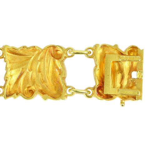 [Pre-owned] MASRIERA K18YG Cloisonne Bracelet 31.7g 18.5cm One Price 