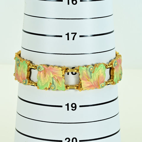 [Pre-owned] MASRIERA K18YG Cloisonne Bracelet 31.7g 18.5cm One Price 