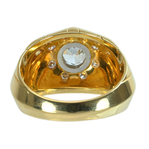 【中古】BRINKHAUS 18K/PT DIAMONDダイヤモンドリング 11.4g #16 ONE PRICE