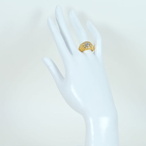 【中古】BRINKHAUS 18K/PT DIAMONDダイヤモンドリング 11.4g #16 ONE PRICE