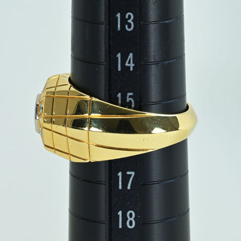 【中古】BRINKHAUS 18K/PT DIAMONDダイヤモンドリング 11.4g #16 ONE PRICE