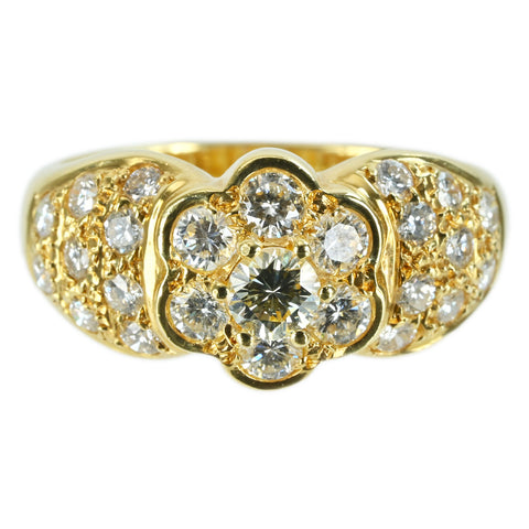 【中古】K18YG DIAMOND RING ダイヤモンドリング D1.11ct 5.4g #10