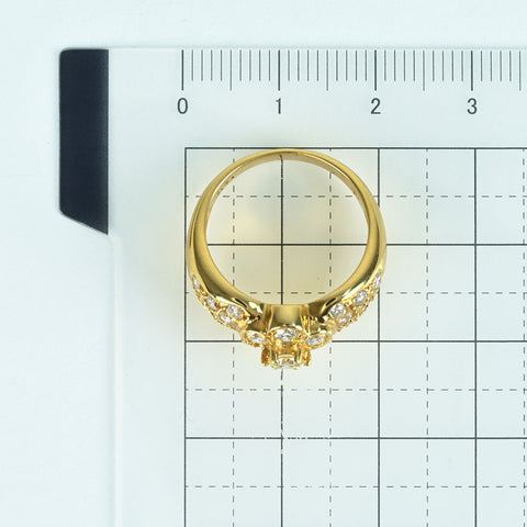 【中古】K18YG DIAMOND RING ダイヤモンドリング D1.11ct 5.4g #10