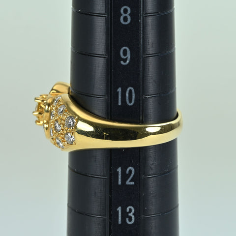 【中古】K18YG DIAMOND RING ダイヤモンドリング D1.11ct 5.4g #10