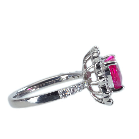 [Pre-owned] 18K Yellow Gold Ruby Ring, 3.00ct R, 1.19ct D, CGL Sorting, 7.8g, #14 