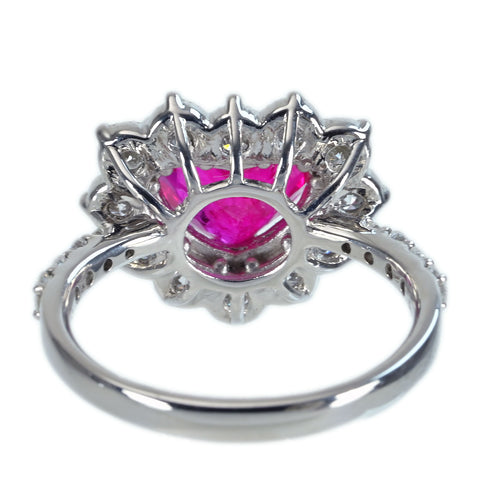 [Pre-owned] 18K Yellow Gold Ruby Ring, 3.00ct R, 1.19ct D, CGL Sorting, 7.8g, #14 