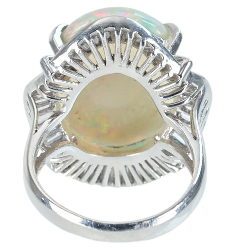 【中古】PT900 OPAL オパールリング OP9.59ct 12.2g #11.5