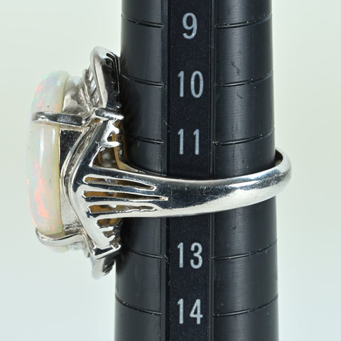 【中古】PT900 OPAL オパールリング OP9.59ct 12.2g #11.5