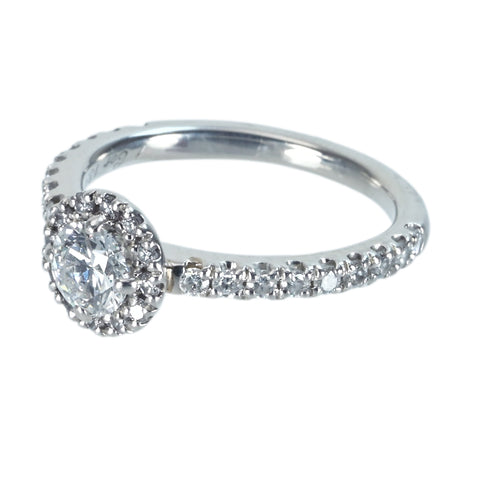 【中古】PT950 DIAMONDダイヤモンドリング 0.30ct Dカラー IFクラス 3Execellent D0.24ct 3.0g #4