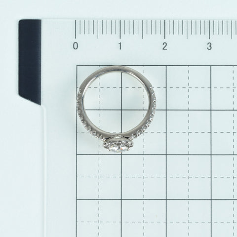 【中古】PT950 DIAMONDダイヤモンドリング 0.30ct Dカラー IFクラス 3Execellent D0.24ct 3.0g #4