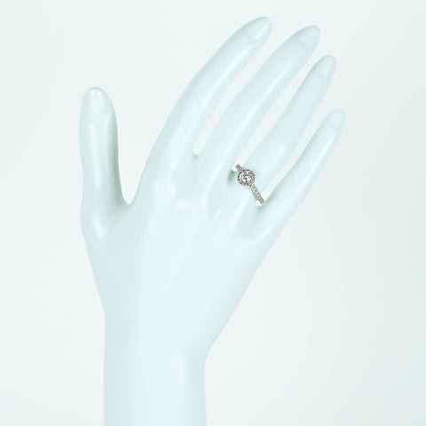 【中古】PT950 DIAMONDダイヤモンドリング 0.30ct Dカラー IFクラス 3Execellent D0.24ct 3.0g #4