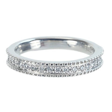 【中古】PT900 DIAMOND ダイヤモンドリング D0.15ct 4.5g #8